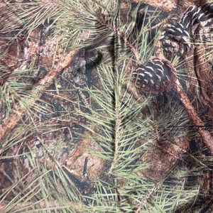 True Timber Pine silky stretchy polyester fabric